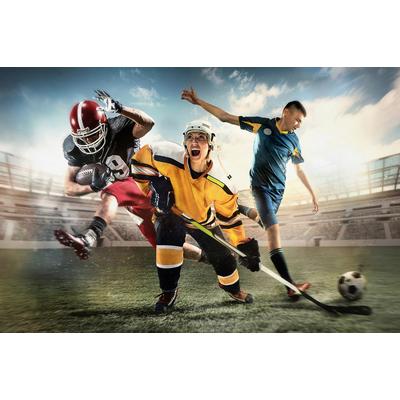 Fototapete PAPERMOON "Sport", bunt, B:4m L:2,6m, Vlies, Tapeten