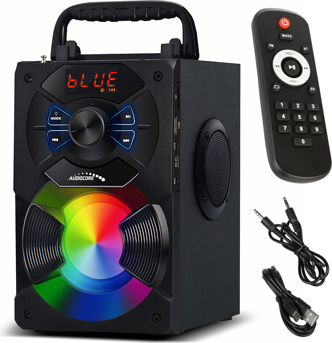 Audiocore AC730 Radio-recorder met MP3-speler, Bluetooth-dockingstation, USB-poort en afstandsbediening
