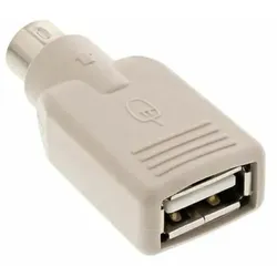INLINE USB PS/2 Adapter, USB Buchse A auf PS/2 Stecker