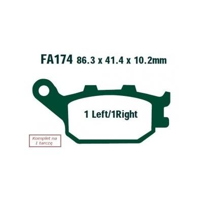 EBC Brakes Bremsbelagsatz FA174HH Bremsbeläge,Bremsklötze,Bremssteine,Bremsbeläge & Bremsbelagsatz,Bremsklötze & Bremsbelagsatz