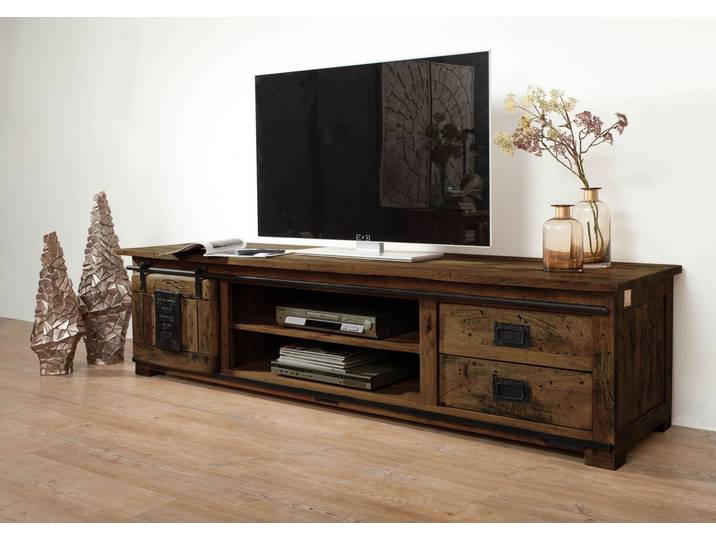 TV-Board Mango 200x55x50 braun lackiert RAILWAY #436