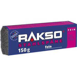 RAKSO Stahlwolle 030103, Späne, fein, zum Reinigen und Schleifen, 150g