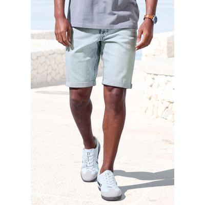 Jeansshorts JOHN DEVIN "5-Pocket Shorts", Herren, Gr. 38, N-Gr, blau (lightblau, denim), Denim/Jeans, Obermaterial: 98% Baumwolle, 2% Elasthan, regular fit kurz, Jeans Jeansshorts, aus elastischer Denim-Qualität