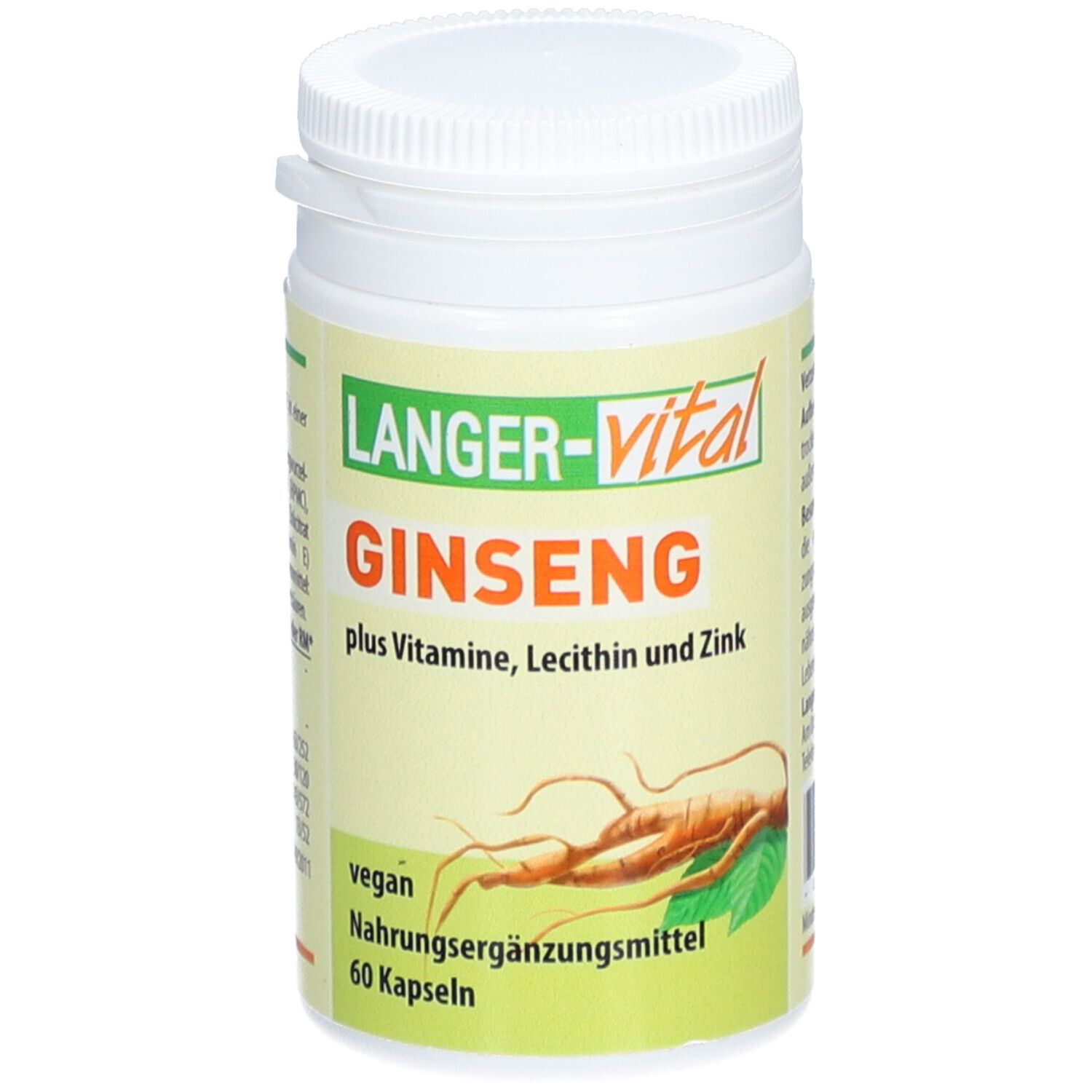 Ginseng 200 mg Lecithin Kapseln 60 St