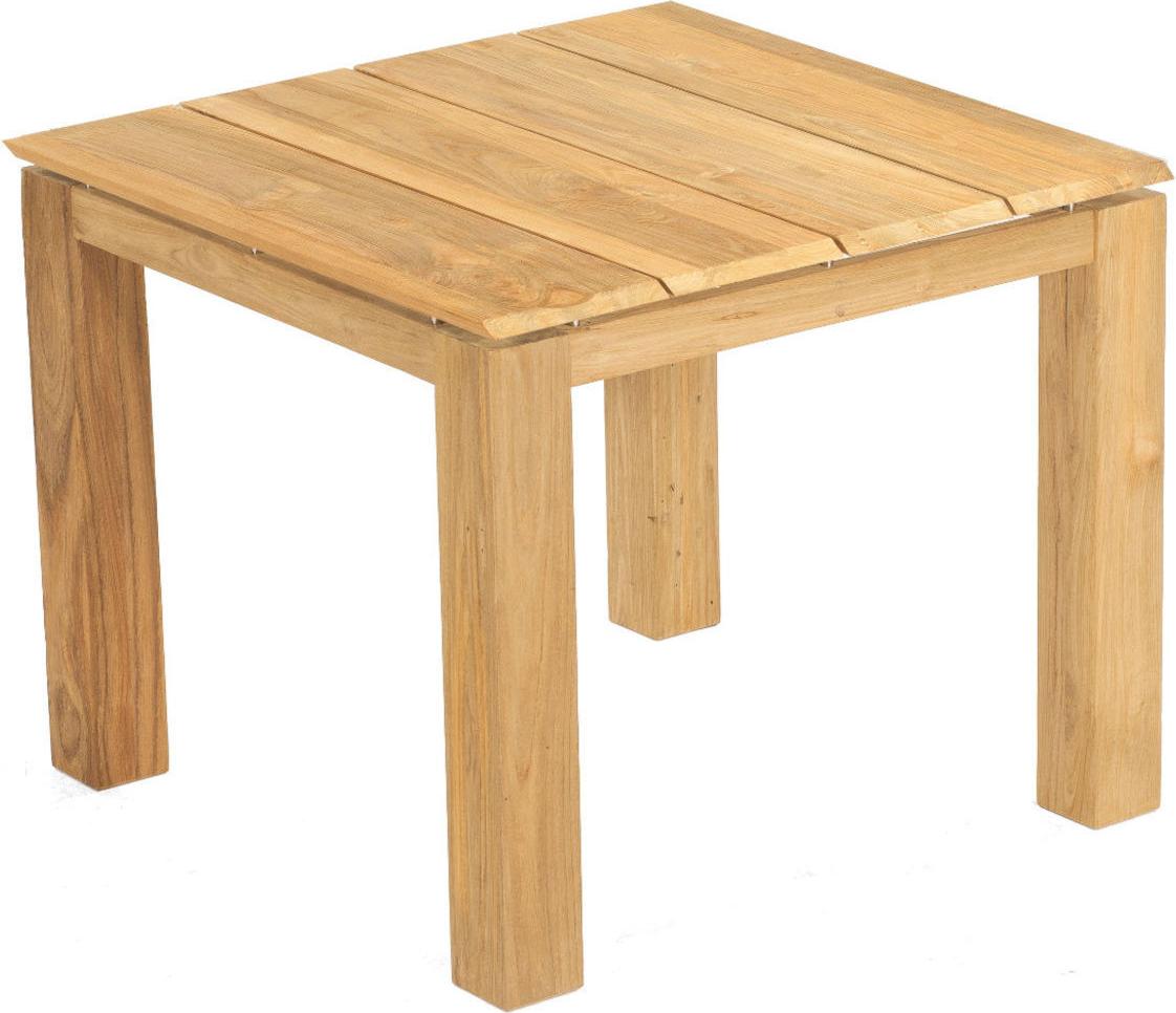 Sonnenpartner Gartentisch Base 90x90 cm Teakholz natur Tischsystem