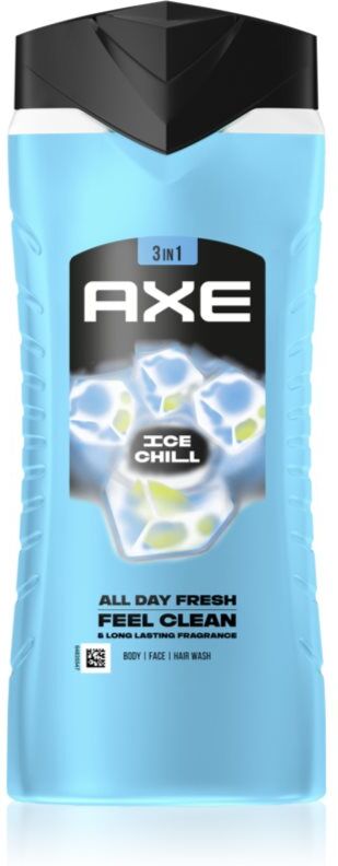 Axe Ice Chill Duschgel für Gesicht, Körper und Haare 400 ml