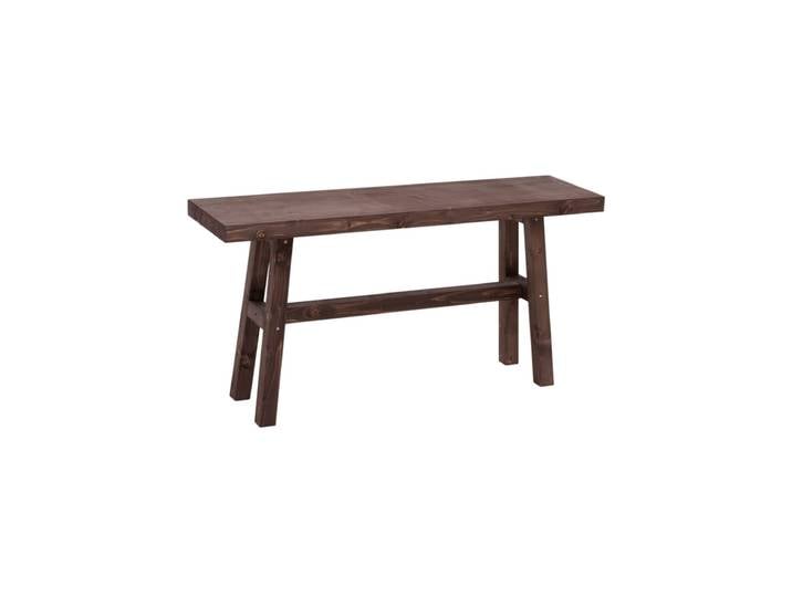 Banc en bois de sapin marron 100x50cm