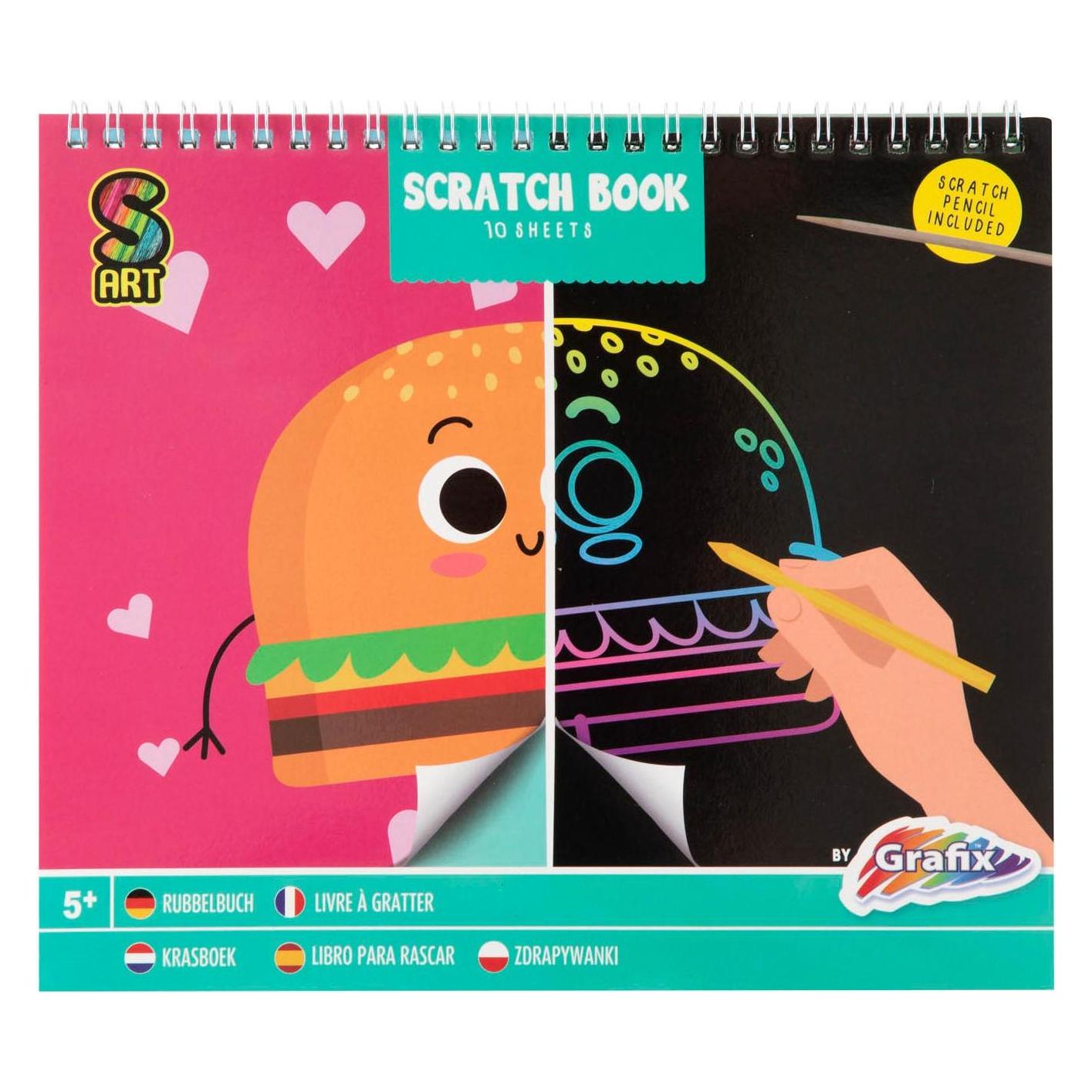 Grafix Rubbelbuch Monster, 10 Blatt (Blanko) (36503867)