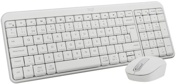 Teclado + Ratón Logitech MK250 Inalámbrico Wireless, Blanco, Nuevo