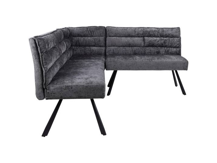 Livetastic Eckbank, Grau, Metall, 5-Sitzer, seitenverkehrt montierbar, L-Form, 176-214x68x88 cm, seitenverkehrt erhältlich, Esszimmer, Bänke, Eckbänke