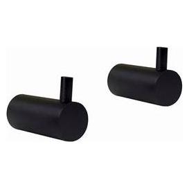 Csdk SL Csslr Plus Mattschwarze Handtuchhaken aus Edelstahl mit Stift - 2er-Pack. (900690)