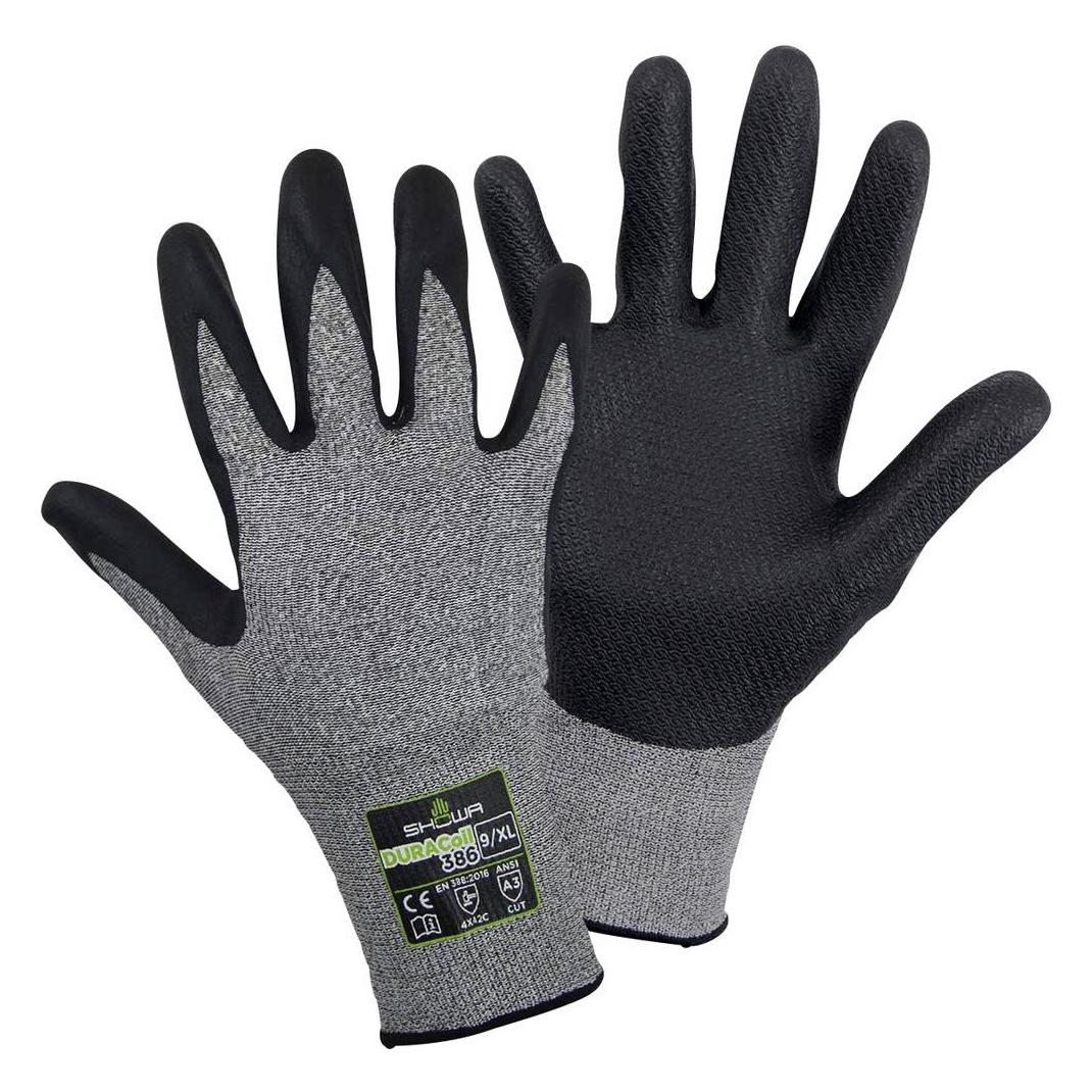 Showa 386 Duracoil Cut C Nitrile Palm L (8) (386 L)