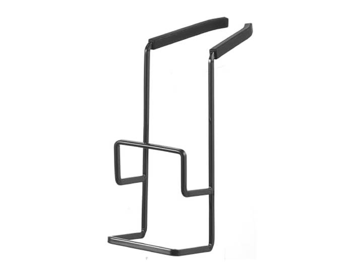 Yamazaki 4391 Tower Hanging Double Sponge Holder, Black, Steel/Silicone, 6 x 16 x 15.5 cm