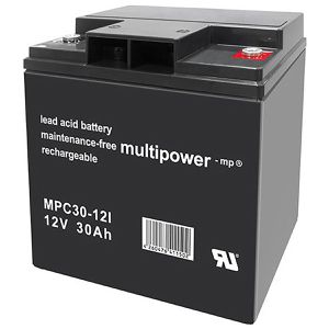 Multipower AGM-Batterie MPC30-12I, 12 V, 30 Ah, M6 Anschluss