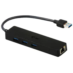 I-TEC USB 3.0 Slim HUB 3 Port mit Gigabit Ethernet Adapter