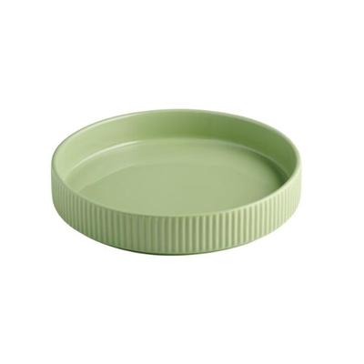 APS Teller / Schale THE GRID 3er Set - Porzellan salbei, Ø 20 cm, 450 ml, stapelbar