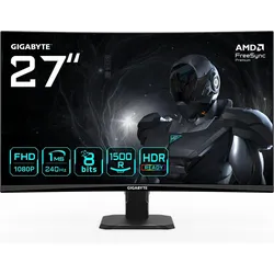 Gigabyte Monitor GAMING MONITOR 27" GS27FC2 EK (1920 x 1080 Pixel, 27"), Monitor, Schwarz