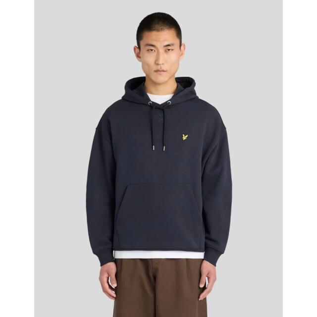 Lyle and Scott Ml2628v dark navy loose fit hooded sweater