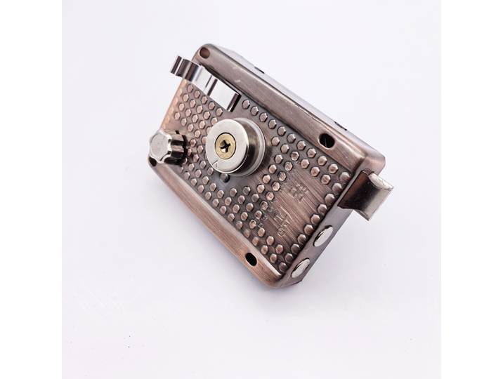 Serrures de porte extérieures en acier inoxydable, serrure de sécurité antivol, serrure de porte en bois à assurance Multiple avec clés, quincaillerie de meubles