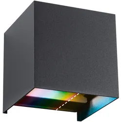 PAULMANN LED-Wandanbauleuchte 7W 150lm Cybo ZB 948.47 2000-6500K RGBW anthrazit