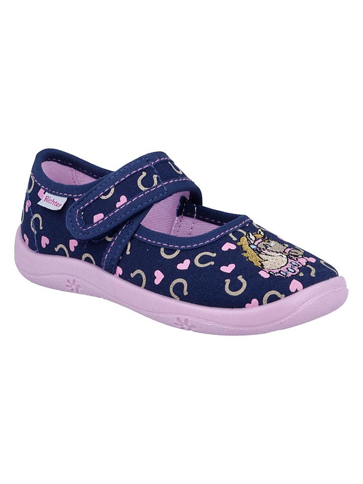 Richter Shoes Hausschuhe "Mia" in Dunkelblau - 28