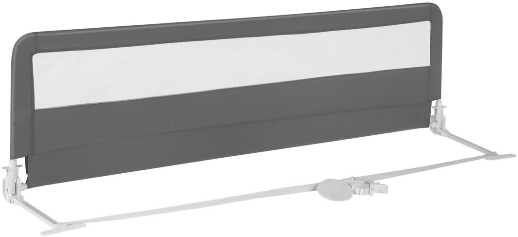 Ebern Designs Toddlers Bed Rail Guard 180CM Foldable Baby Bed Rail Grey Full / Double;Single