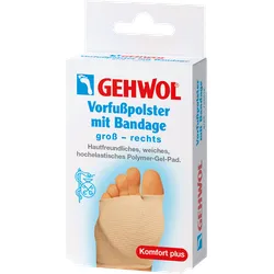 GEHWOL Vorfußpolster mit Bandage rechts groß, 1 Stk.