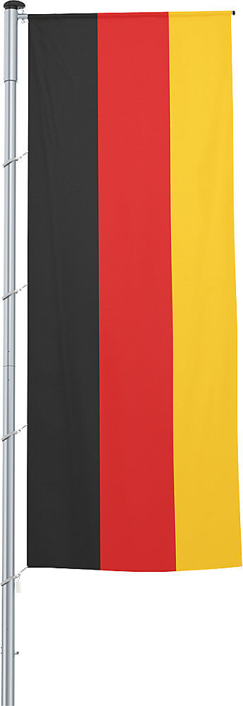 Auslegerflagge/Länder-Fahne, Format 1,2 x 3 m, Deutschland Mannus