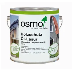 Osmo Holzschutz Öl-Lasur 2,5 l für Außenbereich in Wunschfarbton (Farbmischservice) Holzschutz Öl-Lasur Wunschfarbton aus RAL- oder NCS-Farbspektrum