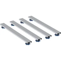 Geberit Set Füße und Traversen für Duschwanne aus Steinharz, ab 140 cm, LxB 70x7,3cm, Füße höhenverstellbar 6-12 cm, 554.959.00.1