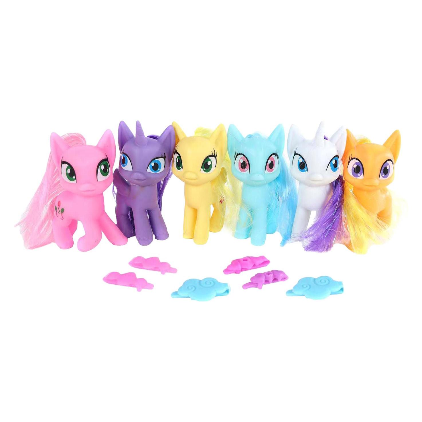 Hipo Einhornfigur mit Haaren und drehbarem Kopf mit Zubehör, 9cm (55795313)