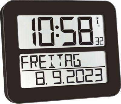 Funkuhr Time Line MAX, schwarz