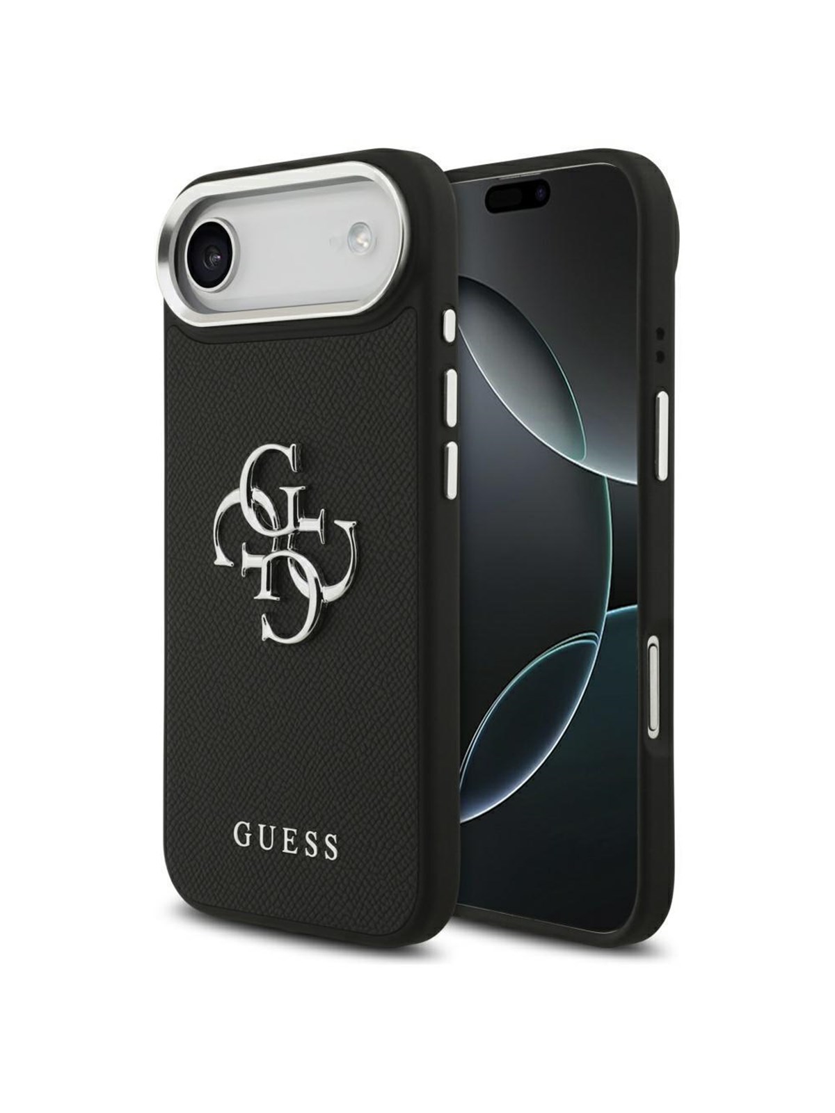 GUESS Grained Big 4G Classic Logo case for iPhone Air - black