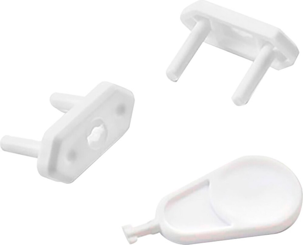 Inofix beschermende stekkeradapter, 6 stuks, wit, EU-stekker