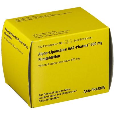 Alpha Liponsäure Aaa- Pharma 600 mg Filmtabletten 100 St