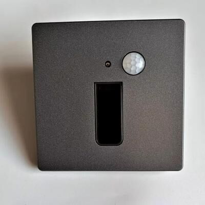 Inspired Finds Smart Motion Sensor LED Stair & Wall Light For Home Illumination black Slot Sensor 0.6w cool White(5500 7000k)