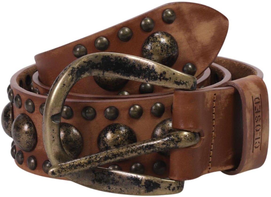 Closed Damen Gürtel, Braun, Gr. 80, Leder - Second Hand