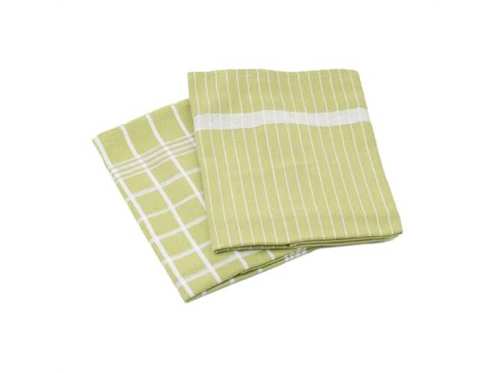Gözze - Geschirrtuch-Set, 4-teilig, 100% Recycelte Materialien (65% Baumwolle und 35% Polyester), 50 x 70 cm - Lindgrün