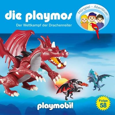Die Playmos - Das Original Playmobil Hörspiel, Folge 58: Wettkampf der Drachenreiter - David Bredel,Florian Fickel, Audio, 4260229663288