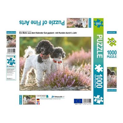 CALVENDO Puzzle Gut geplant - mit Hunden durch´s Jahr 1000 Teile Lege-Größe 640 x 480 cm Foto-Puzzle Bild von None www.boegau.de