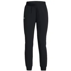 Under Armour, Damen, Sporthose, UA Rival Hi Rise Woven Pant (M), Schwarz