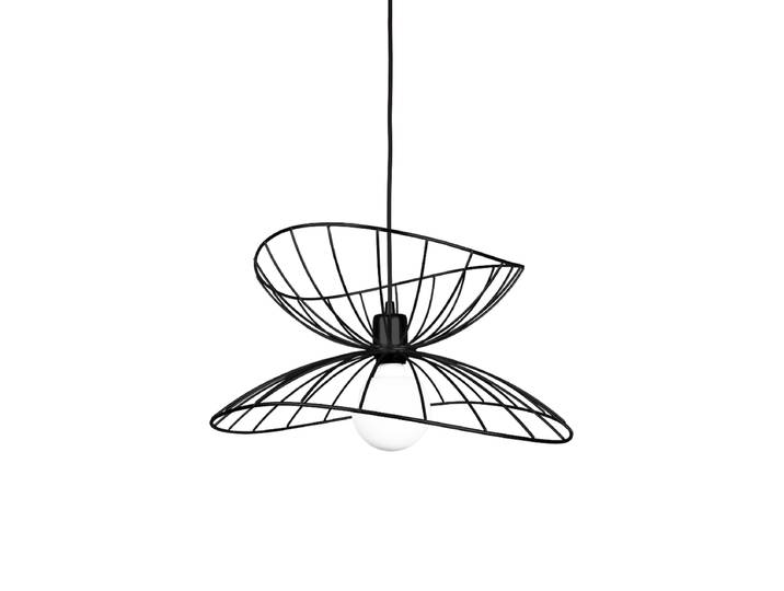 Flexible Design Pendellampe „Ray“ Ø 45 cm Schwarz Globen Lighting