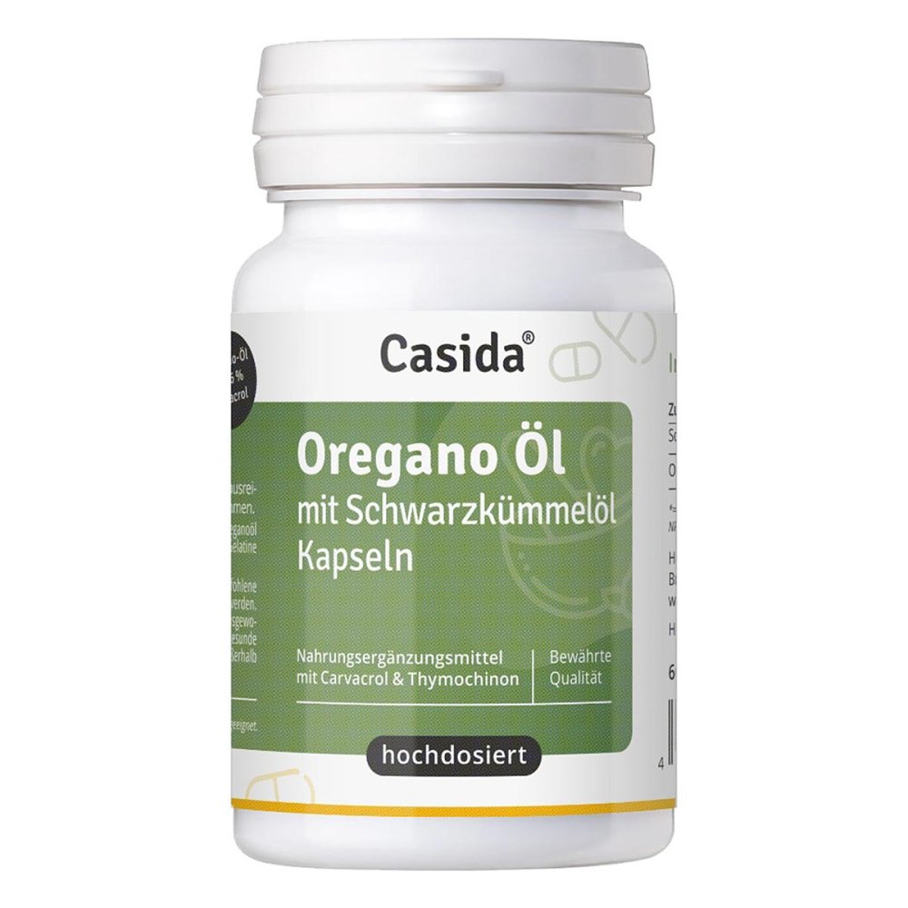 Casida GmbH Oregano Öl mit Schwarzkümmelöl Kapseln 20604473