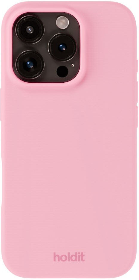 Holdit iPhone 16 Pro Soft Touch Silikone Cover - Pink