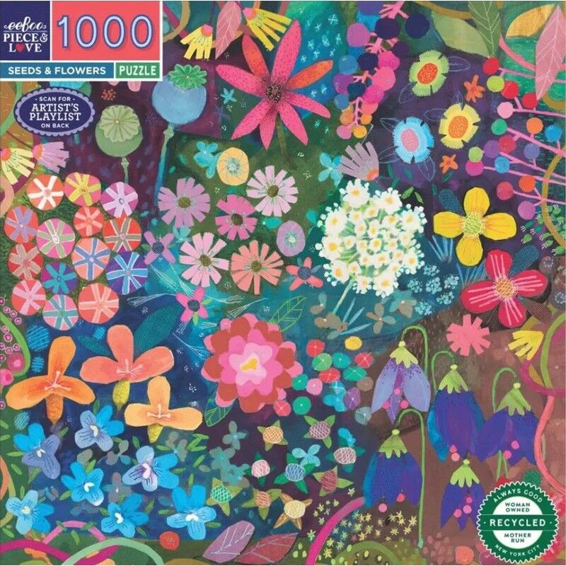 Puzzle 1000 pcs Seeds & Flowers - Eeboo
