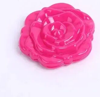 Fusion Finds Vintage Rose Compact Pocket Mirror Double Sided Portable Makeup Mirror For Purse & Travel rose Red