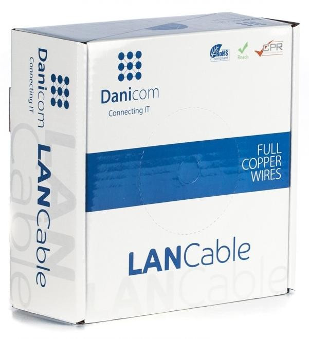 DSIT DANICOM CAT5E UTP kabel, 50 meter, starr, LSZH (Dca)