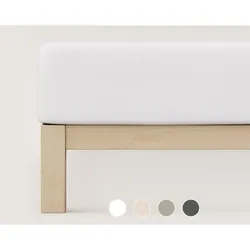 schlafgut »Premium« Bio-Spannbettlaken L / 101 Full-White