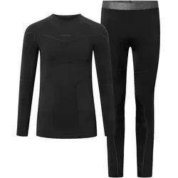 Viking, Herren, Funktionsshirt, Gary Set Bamboo Herrenunterwäsche schwarz (3XL), Schwarz