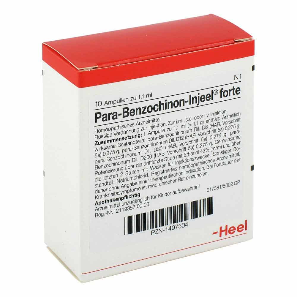 Biologische Heilmittel Heel GmbH Para Benzochinon Injeel forte Ampullen 01497304